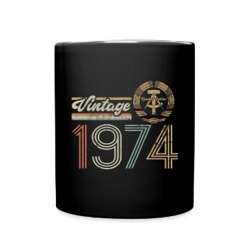 Édition Limitée Vintage, RDA, 1974 Anniversaire - Mug uni - noir - Devant
