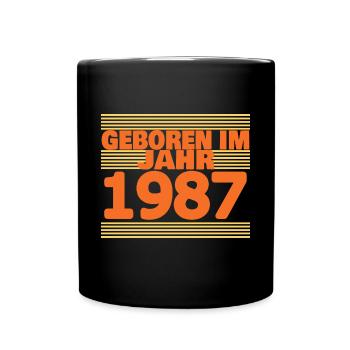 in 1987 - Full Colour Mug - black - Front