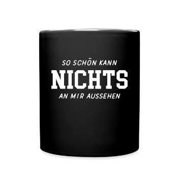 Nichts Schenken Ich Will Nix Anti Kein Geschenk - Tasse einfarbig - Schwarz - Vorne