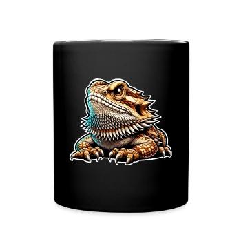 Bartagame Bartagamen Bearded Dragon - Full Colour Mug - black - Front