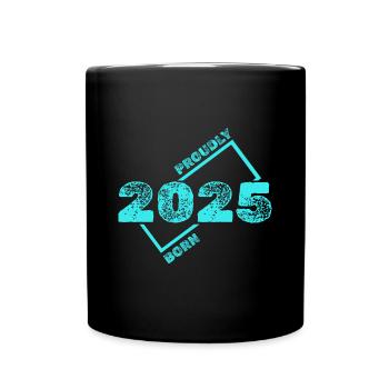 Geschenkidee 2025 - Tasse einfarbig - Schwarz - Vorne