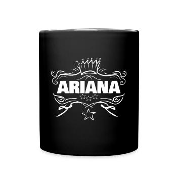 Ariana als Baby - Tasse einfarbig - Schwarz - Vorne