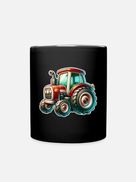 Tracteur - Mug uni - noir