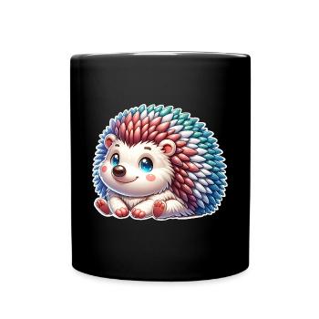 Hérisson - Mug uni - noir - Devant