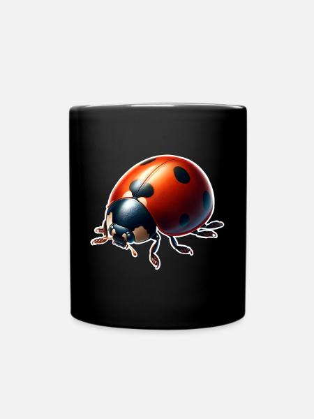 Ladybird - Full Colour Mug - black