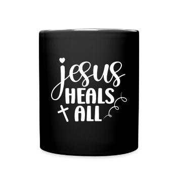 Jésus Dieu Bible Église Foi chrétienne Croire - Mug uni - noir - Devant