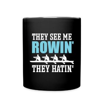Rowing Team Funny Rowing - Full Colour Mug - black - Front