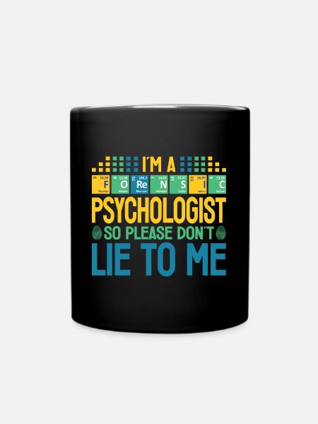 Psychologue médico-légal Tableau périodique Forensic - Mug uni - noir