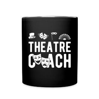 Theater Coach Actor Gift Idea - Full Colour Mug - black - Front