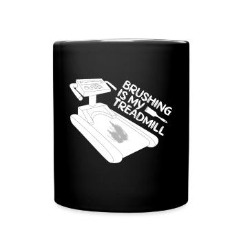Funny Artist Painter Brushing My Treadmill Draw - Full Colour Mug - black - Front