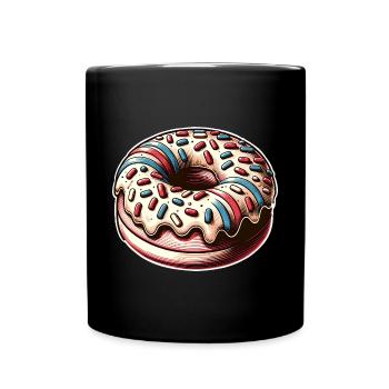 Doughnut - Full Colour Mug - black - Front
