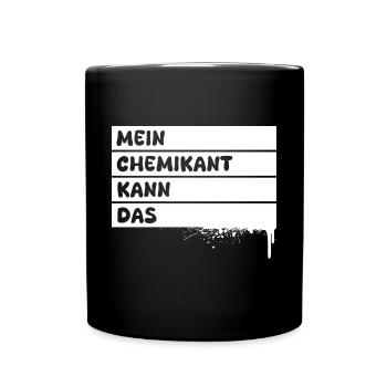 Profession : Technicien en chimie - Mug uni - noir - Devant