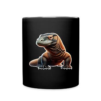 Komodo Dragon - Tasse einfarbig - Schwarz - Vorne