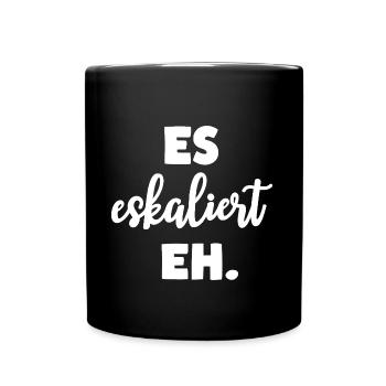 It escalates anyway party celebrate fun - Full Colour Mug - black - Front