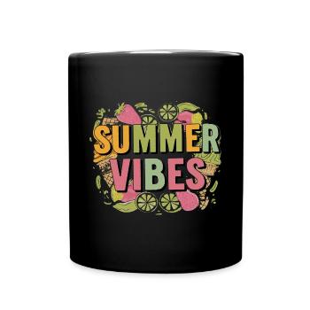 Summer Vibes - Full Colour Mug - black - Front