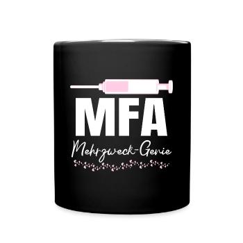 Arzthelferin Mehrzweck-Genie MFA - Tasse einfarbig - Schwarz - Vorne
