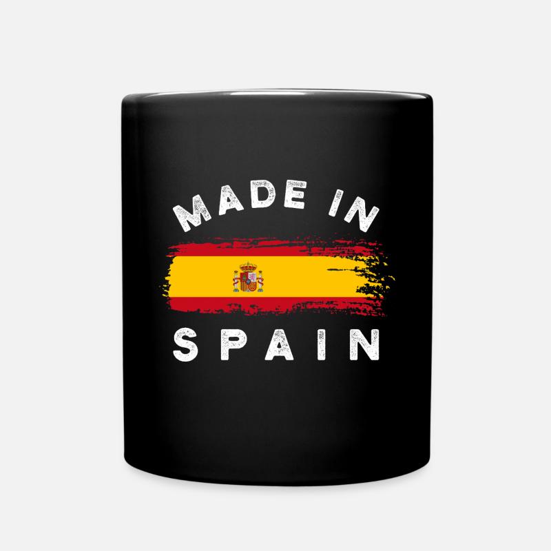 Made in Spain - Spanien Flagge - Tasse einfarbig - Schwarz