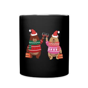 Bearish girlfriends - Full Colour Mug - black - Front