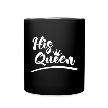 Chemise de partenaire sa reine - Mug uni - noir - Devant