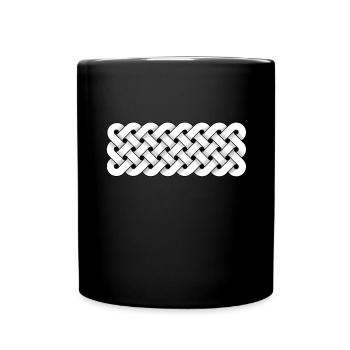 Muster keltisch 002 - Tasse einfarbig - Schwarz - Vorne