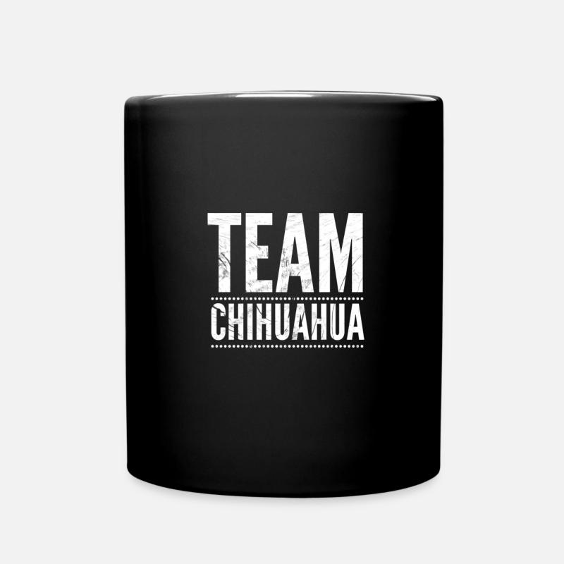 Chihuahua Team | Geschenk Hund Geburtstag spruch - Tasse einfarbig - Schwarz