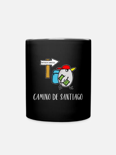 Chemin de Compostelle Espagne Pèlerins Camino De Santiago - Mug uni - noir