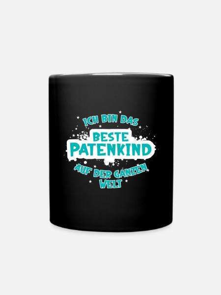 Das beste Patenkind der ganzen Welt (hell) - Tasse einfarbig - Schwarz