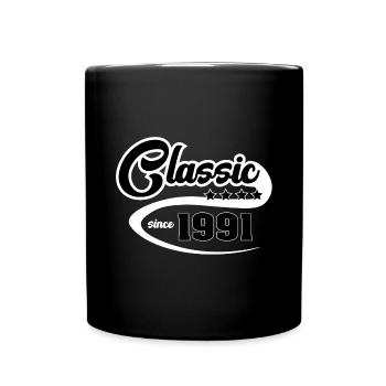 Geschenkidee Classic since 1991 - Tasse einfarbig - Schwarz - Vorne