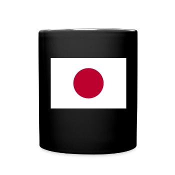 Japan Japanese flag flag - Full Colour Mug - black - Front