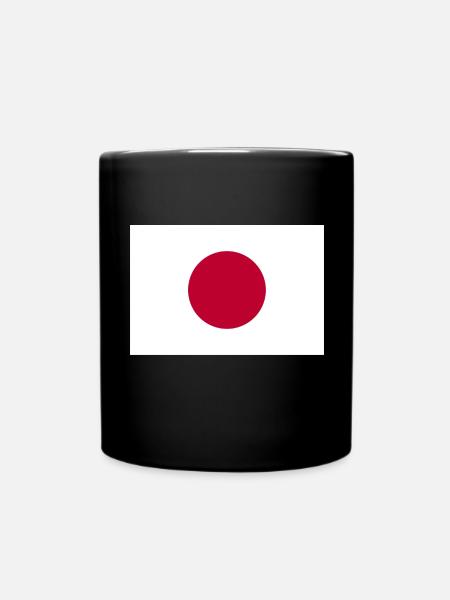 Japan Japanese flag flag - Full Colour Mug - black