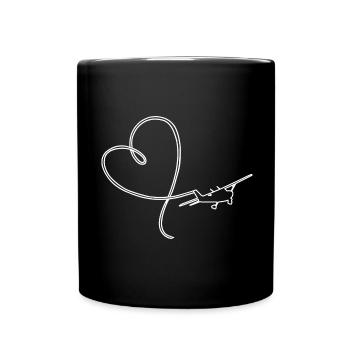 Pilote instructeur de vol d'avion d'aviation VFR - Mug uni - noir - Devant