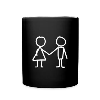 Amour amour amour - Mug uni - noir - Devant