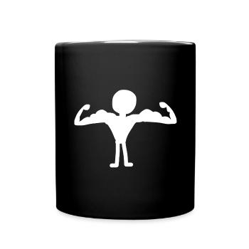 strong man - Full Colour Mug - black - Front
