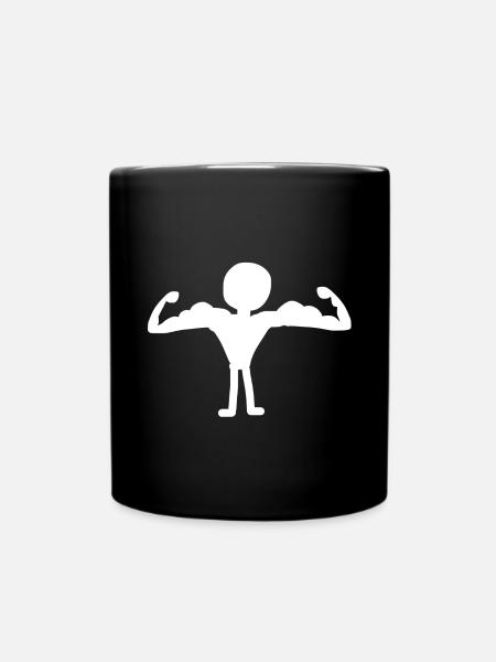 strong man - Full Colour Mug - black