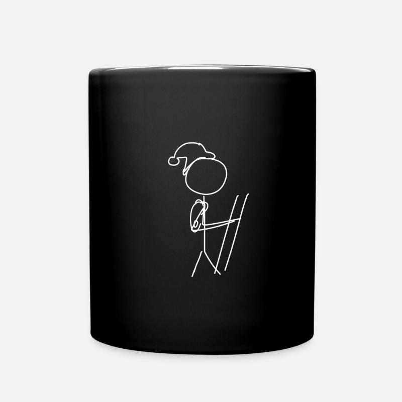 wandern wanderer - Tasse einfarbig - Schwarz