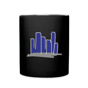 Ville Villes - Mug uni - noir - Devant
