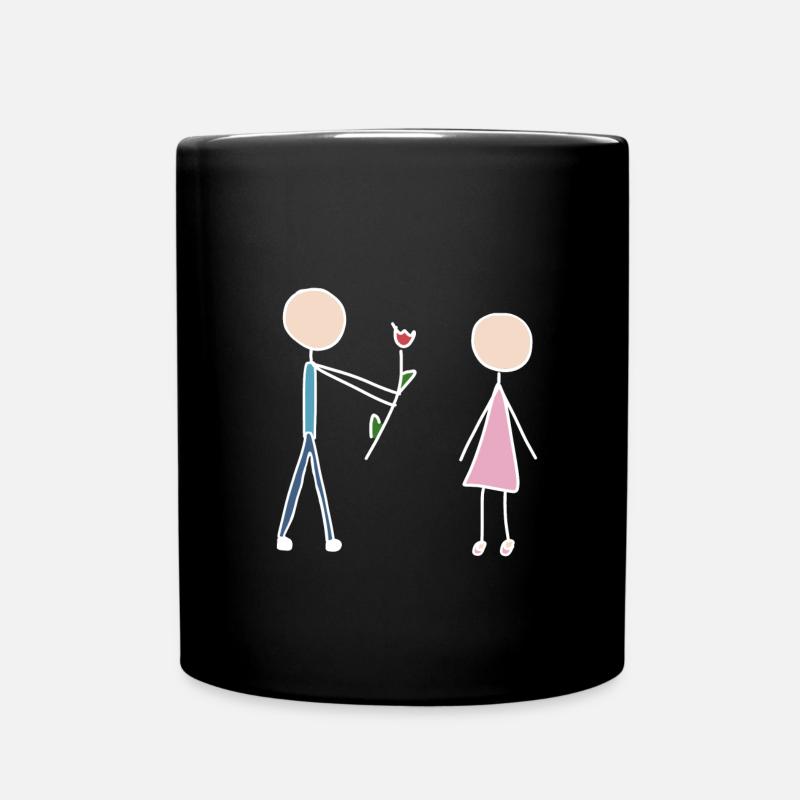 amoureux - Mug uni - noir