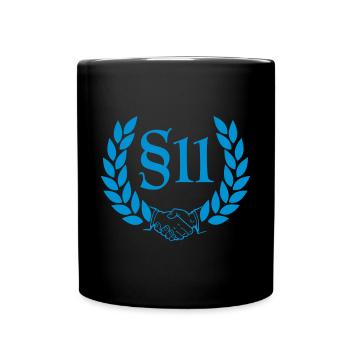 §11 - Tasse einfarbig - Schwarz - Vorne