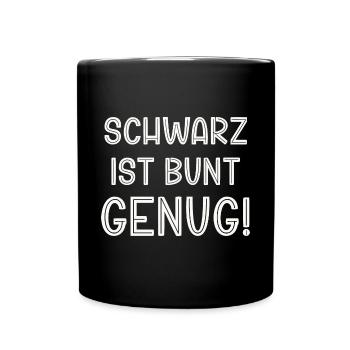 Le noir est assez coloré Rasta Rastafari-Liebh - Mug uni - noir - Devant