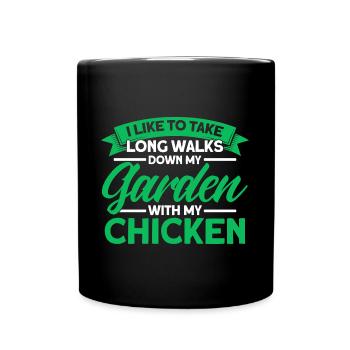 Gardening Gardener Chicken Farmer Chicken Feeder - Full Colour Mug - black - Front