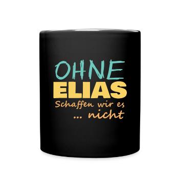 Elias - Tasse einfarbig - Schwarz - Vorne