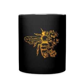 Fleur Abeille Femmes Honey Beekeeper - Mug uni - noir - Devant