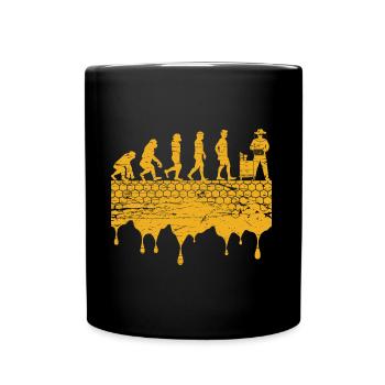 Apiculteur Evolution Apiculture Abeilles mellifères - Mug uni - noir - Devant