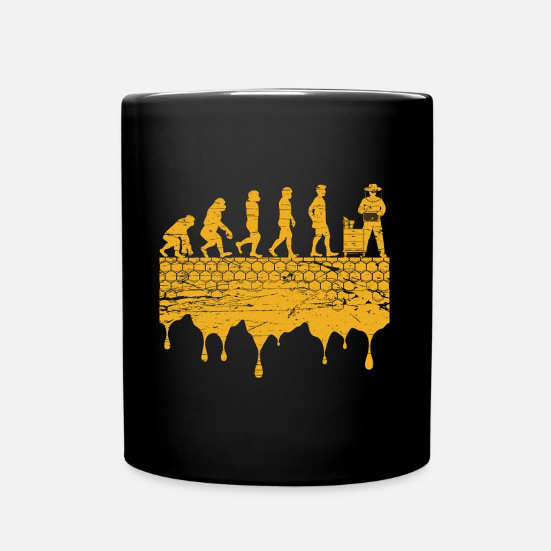 Imker Evolution Imkerei Honigbienen - Tasse einfarbig - Schwarz