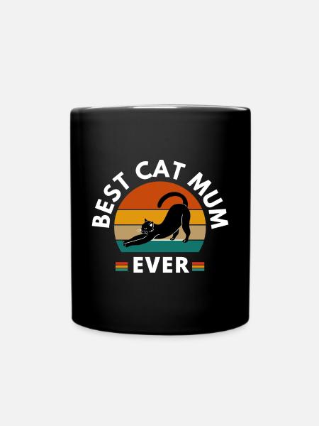 MEILLEURE MAMAN DE CHAT JAMAIS - Mug uni - noir