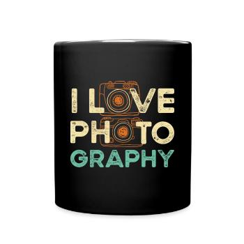 Photographe Photographie J’aime la photographie - Mug uni - noir - Devant