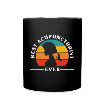 Acupuncture Best Acupuncturist Ever - Full Colour Mug - black - Front