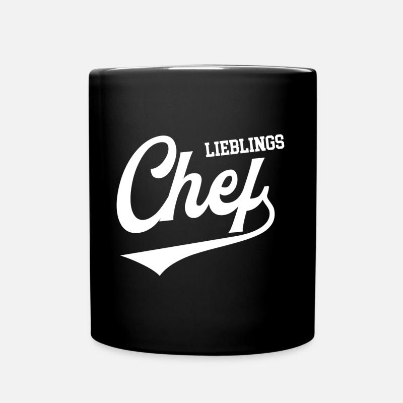 Lieblingschef bester Chef Lieblings Vorgesetzter - Tasse einfarbig - Schwarz