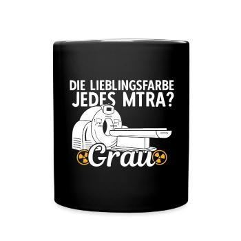 MTRA Medizinisch-Technischer Radiologie Mta - Tasse einfarbig - Schwarz - Vorne