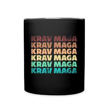 Martial Arts Self Defense Krav Maga - Tasse einfarbig - Schwarz - Vorne